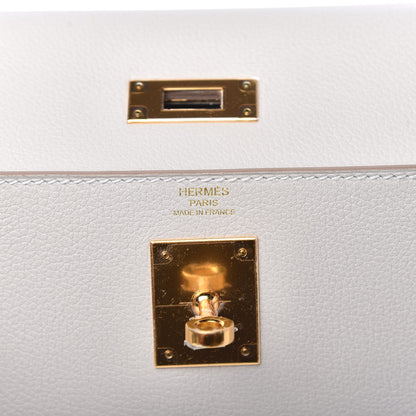 Hermes Evercolor Kelly Retourne 28 Gris Perle 6 of 10