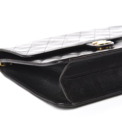 Chanel Lambskin Quilted Medium Single Flap Black 6 of 17