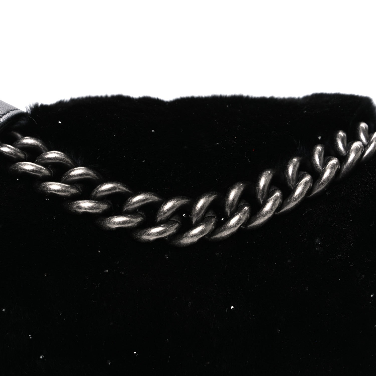 Chanel Orylag Rabbit Fur Calfskin Small Boy Flap Black 8 of 10