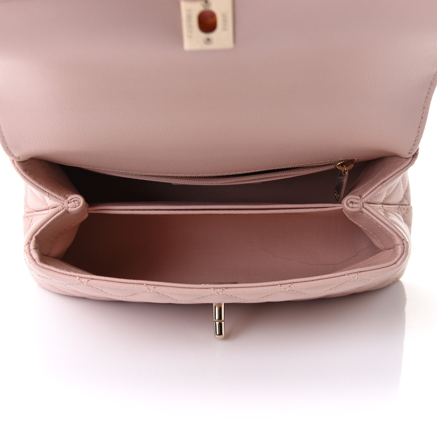 Chanel Caviar Quilted Mini Coco Handle Flap Light Pink 4 of 9
