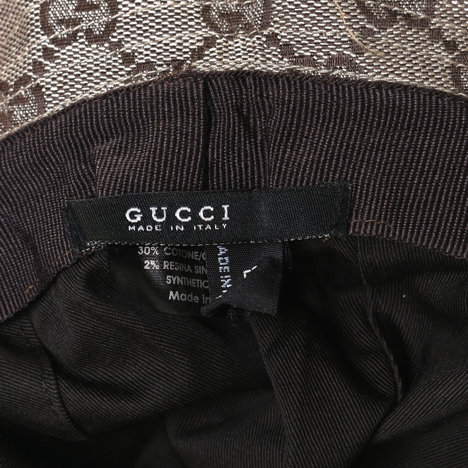 Gucci Monogram Web Bucket Hat L Brown 7 of 7