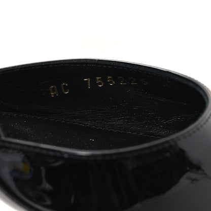 Saint Laurent Patent Avenue 110 Ankle Strap Pointed Pumps 41 Black 9 of 10