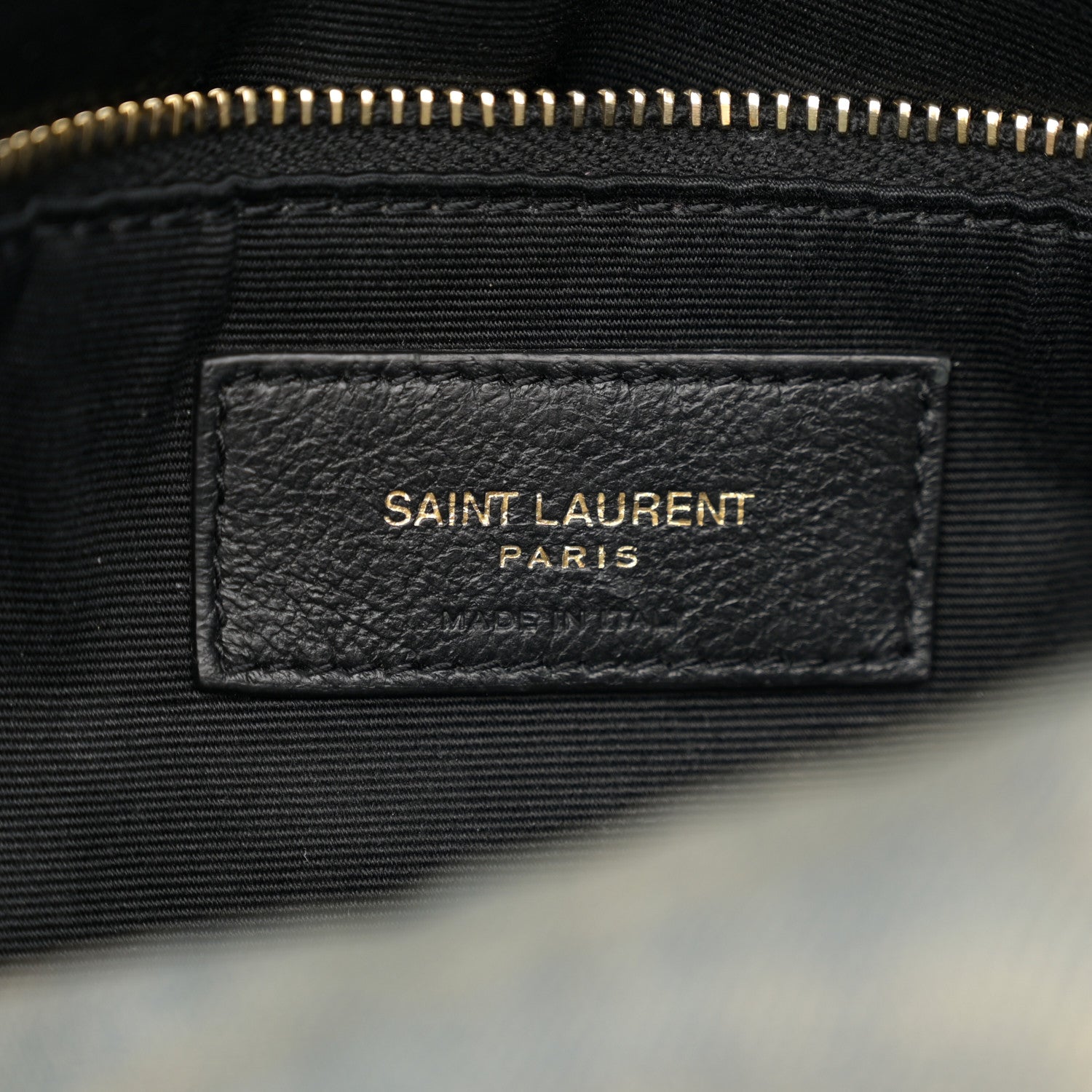 Saint Laurent Denim Quilted Small Loulou Puffer Monogram Chain Satchel Blue Cinnamon 6 of 13
