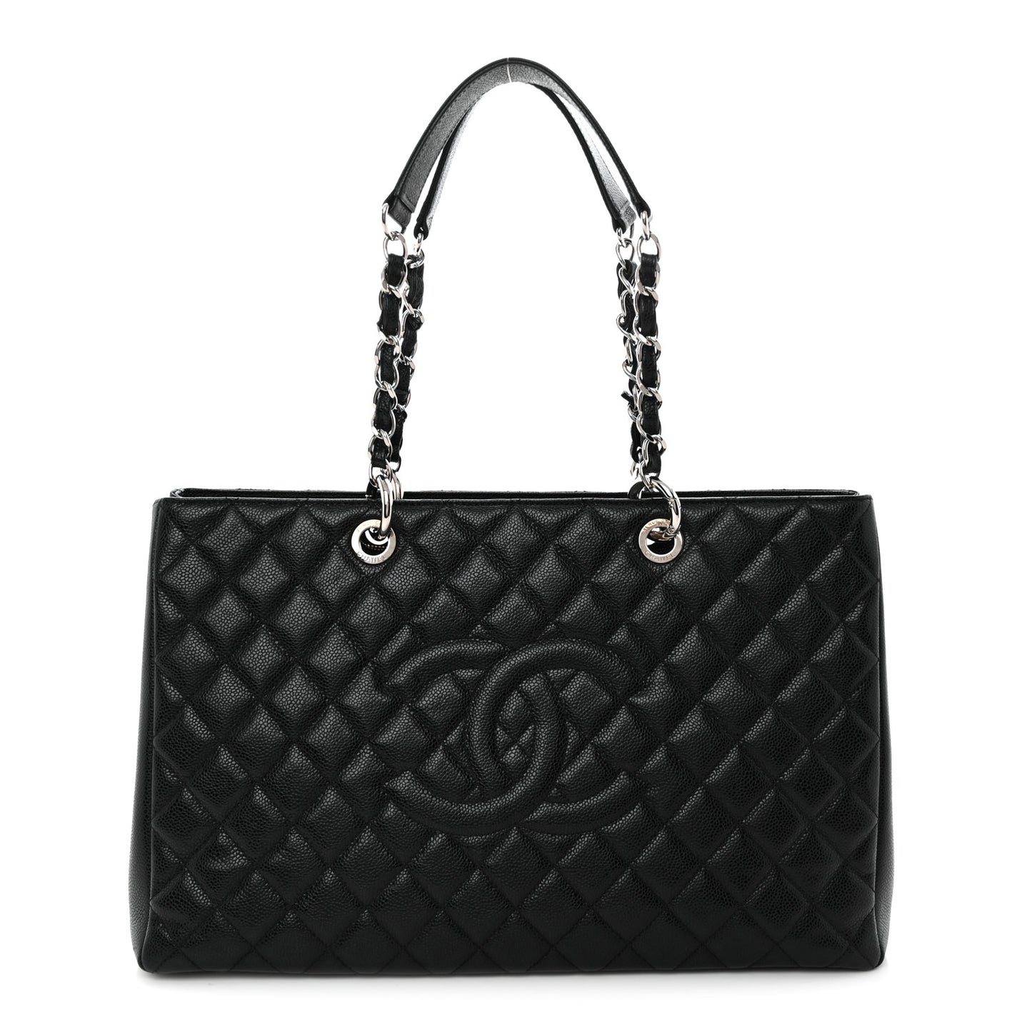 Caviar Quilted XL Grand Shopping Tote GST Black