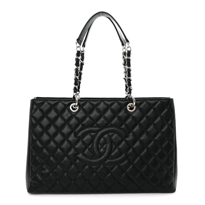 Chanel Caviar Quilted XL Grand Shopping Tote GST Black 1 of 10