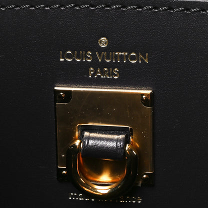 Louis Vuitton Calfskin Trunk City Steamer MM Black 6 of 9