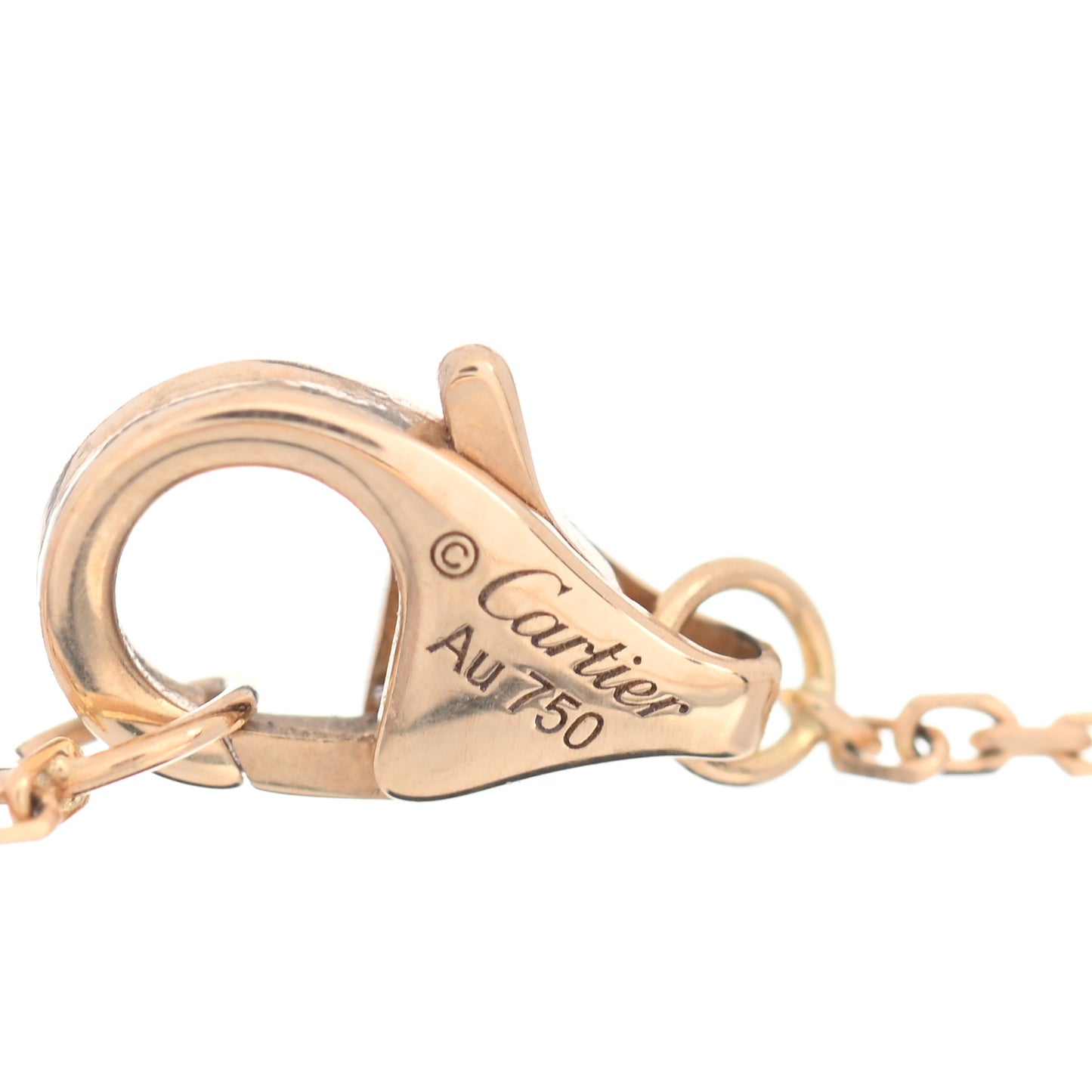 18K Yellow Gold Diamond Lapis Lazuli Amulette de Cartier Bracelet
