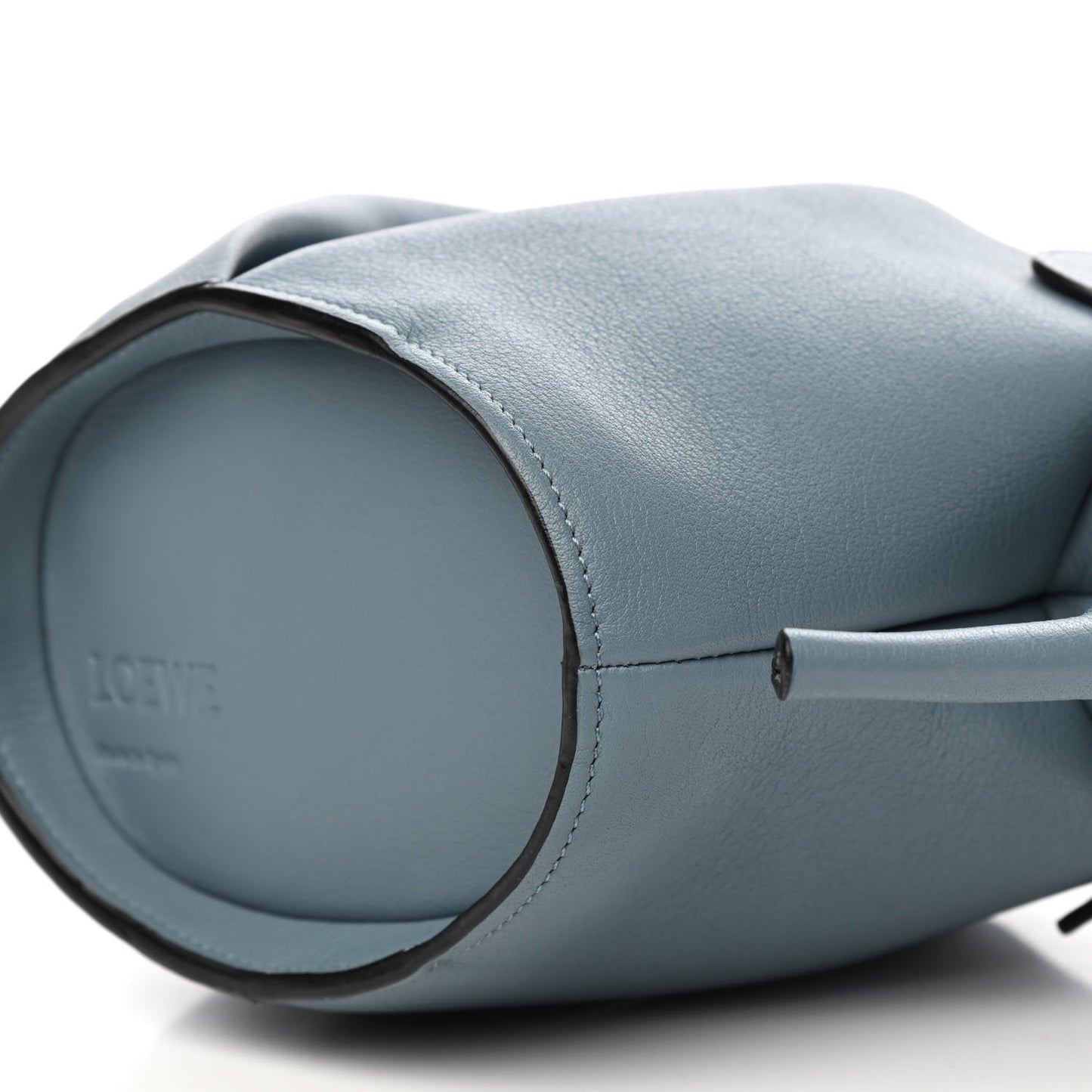 Calfskin Mini Elephant Crossbody Bag Stone Blue
