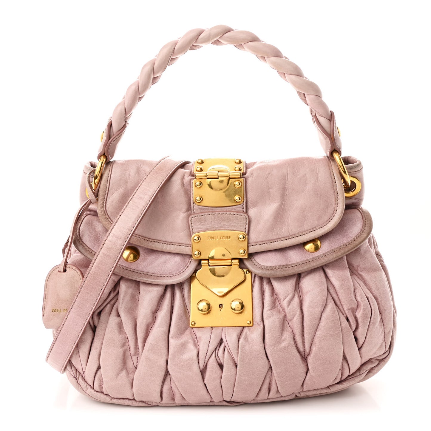 Nappa Matelasse Top Handle Tote Mughetto