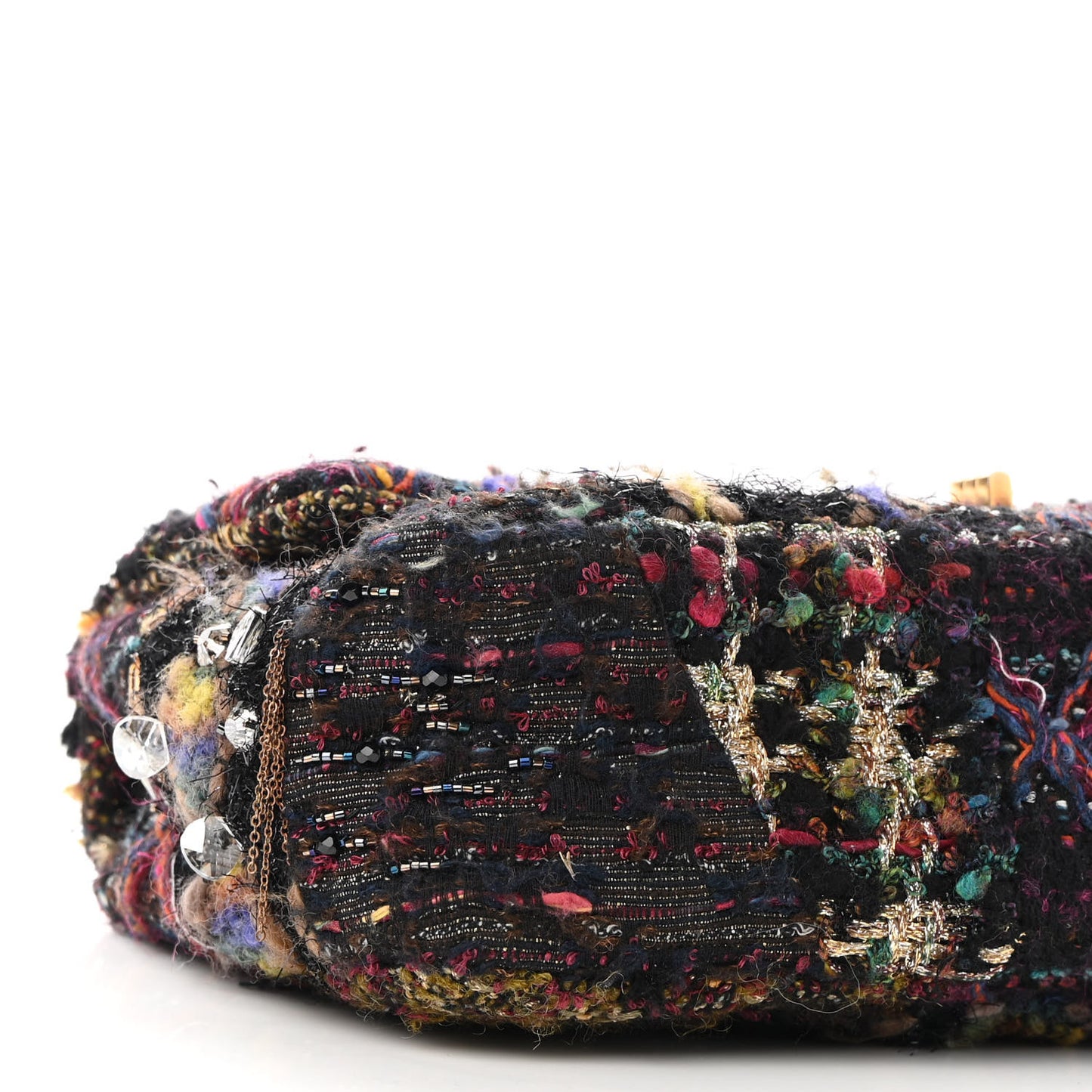 Tweed Crystal Embellished Paris Byzance Reissue 2.55 Classic 225 Flap