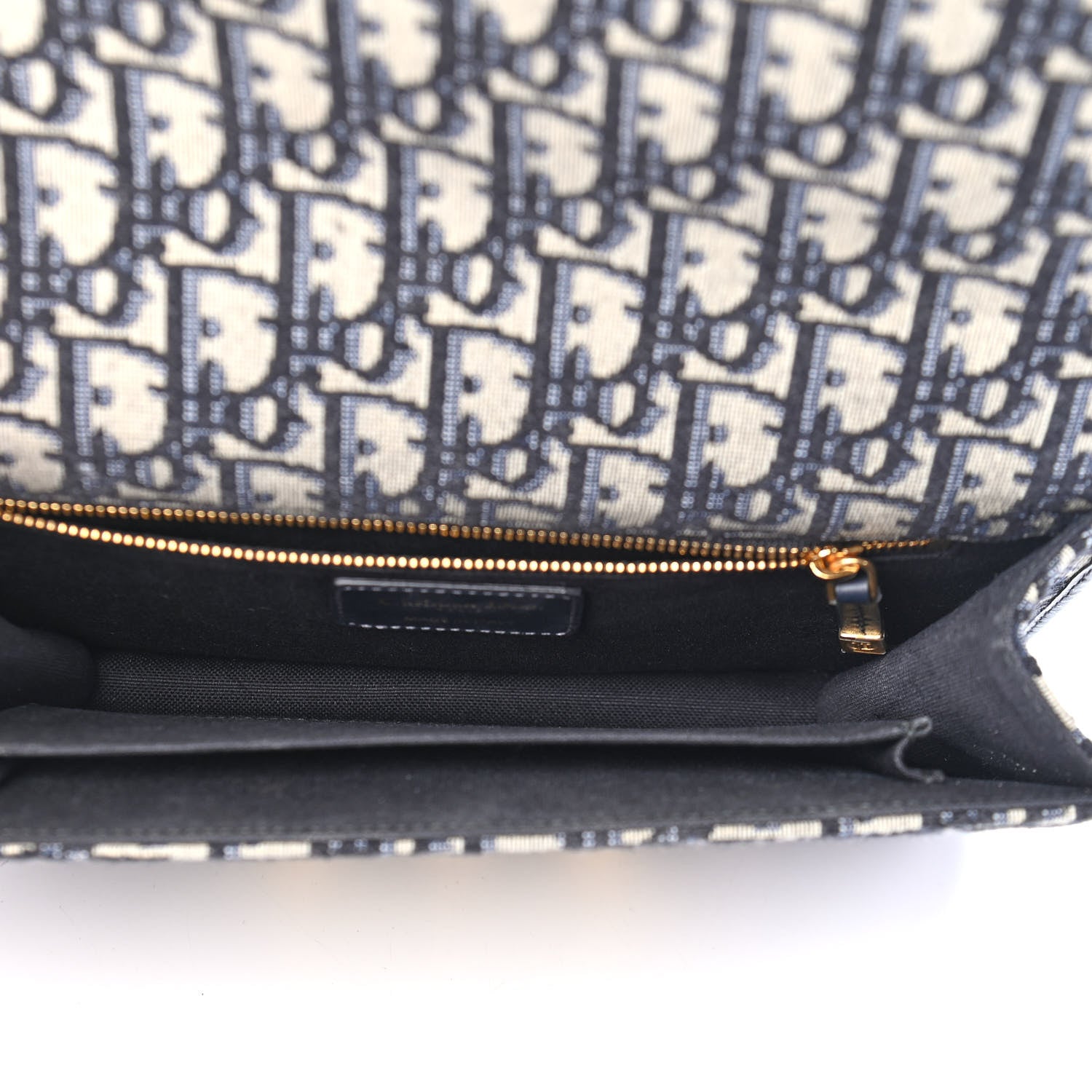 Christian Dior Oblique 30 Montaigne Flap Bag Blue 5 of 10