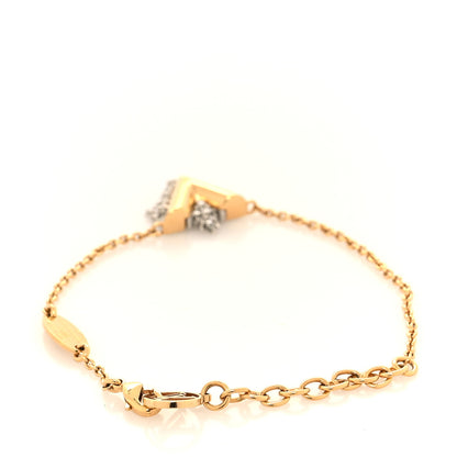 Louis Vuitton Crystal Essential Glory LV Bracelet Gold 3 of 6