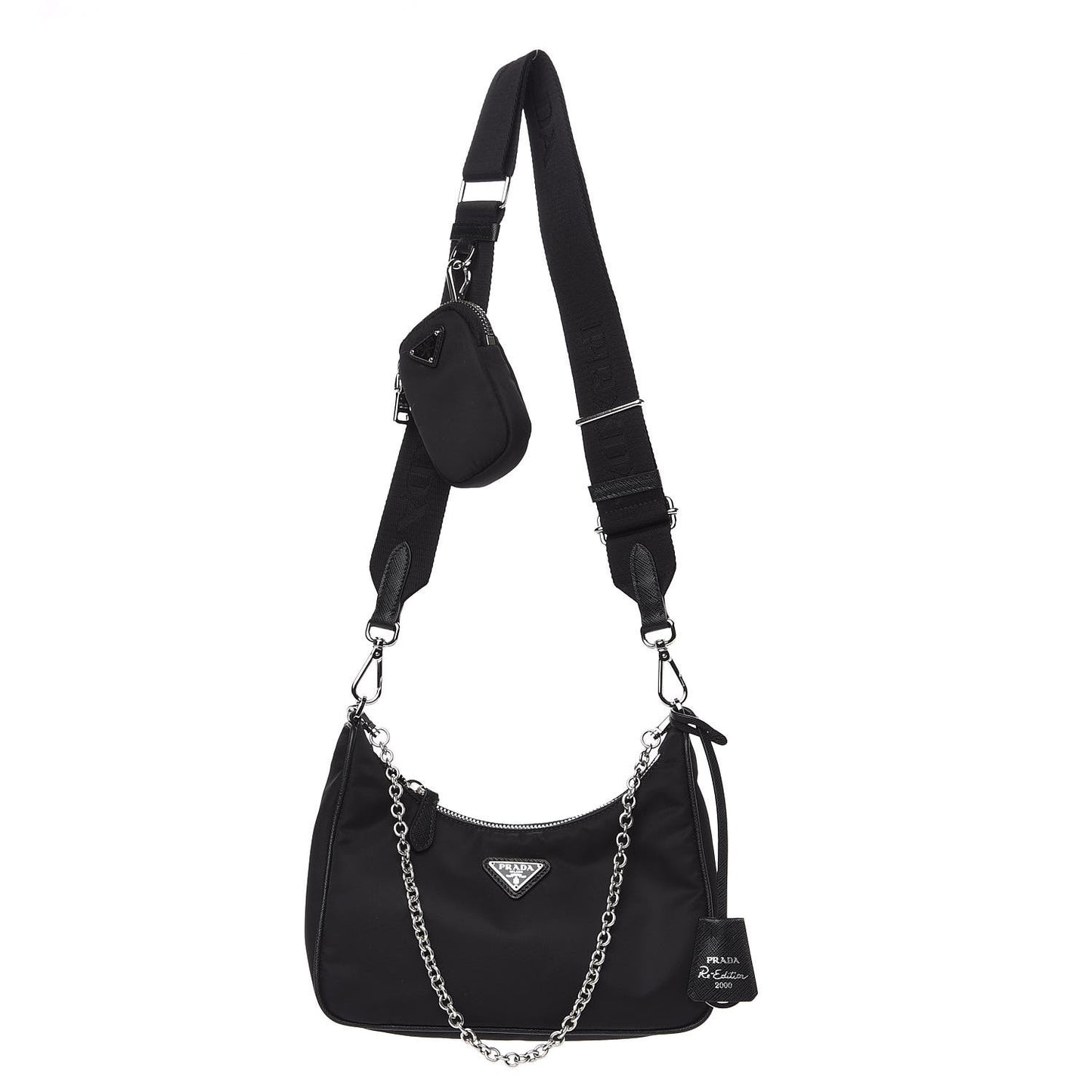 Nylon Re-Edition 2005 Shoulder Bag Black