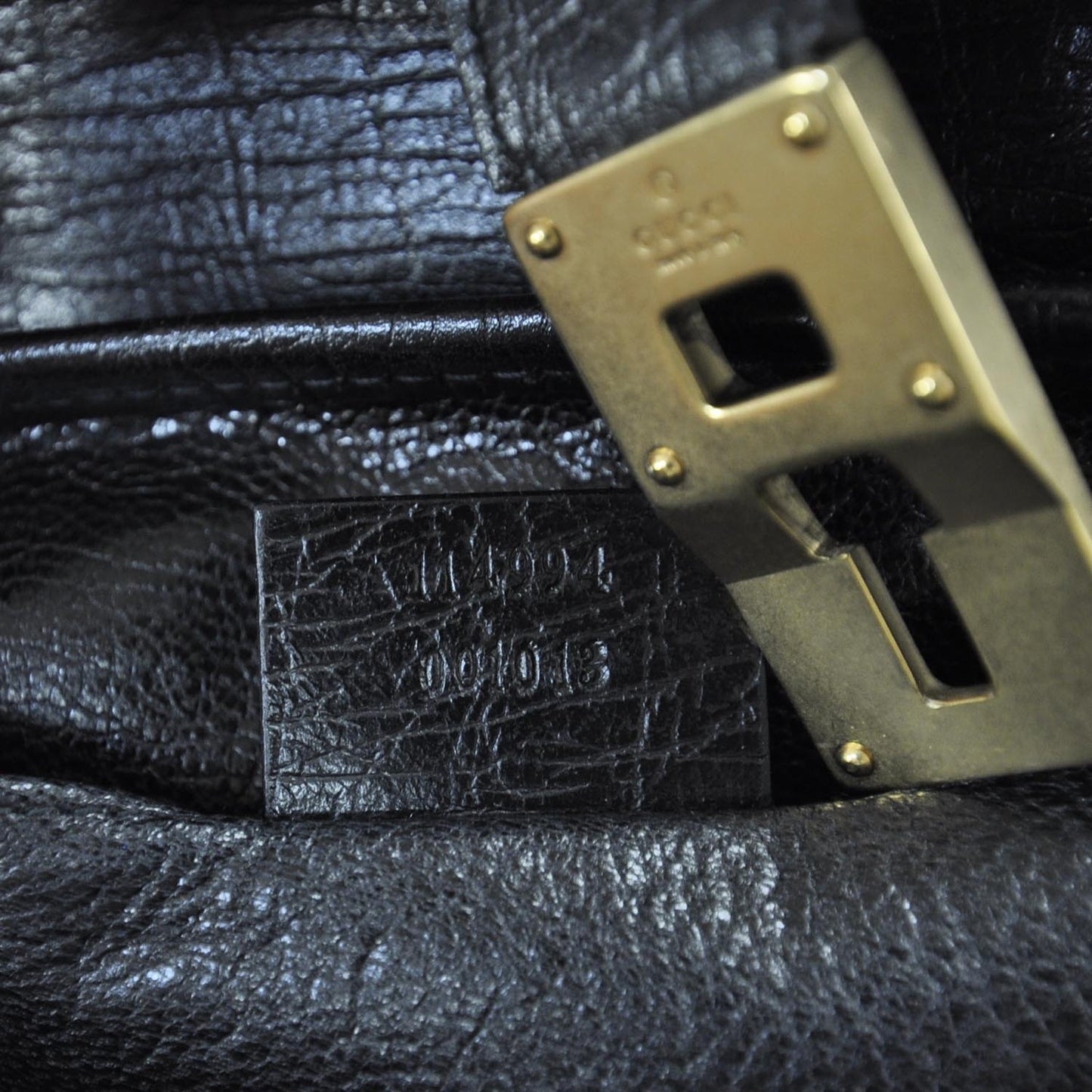 Calf Hair Calfskin Mini Bamboo Bullet Handbag Black