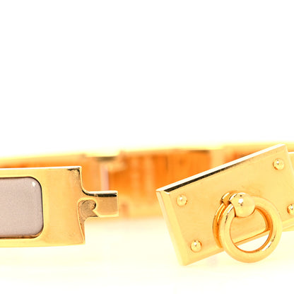 Hermes Enamel Clic Anneau Bracelet PM Marron Glace 4 of 6
