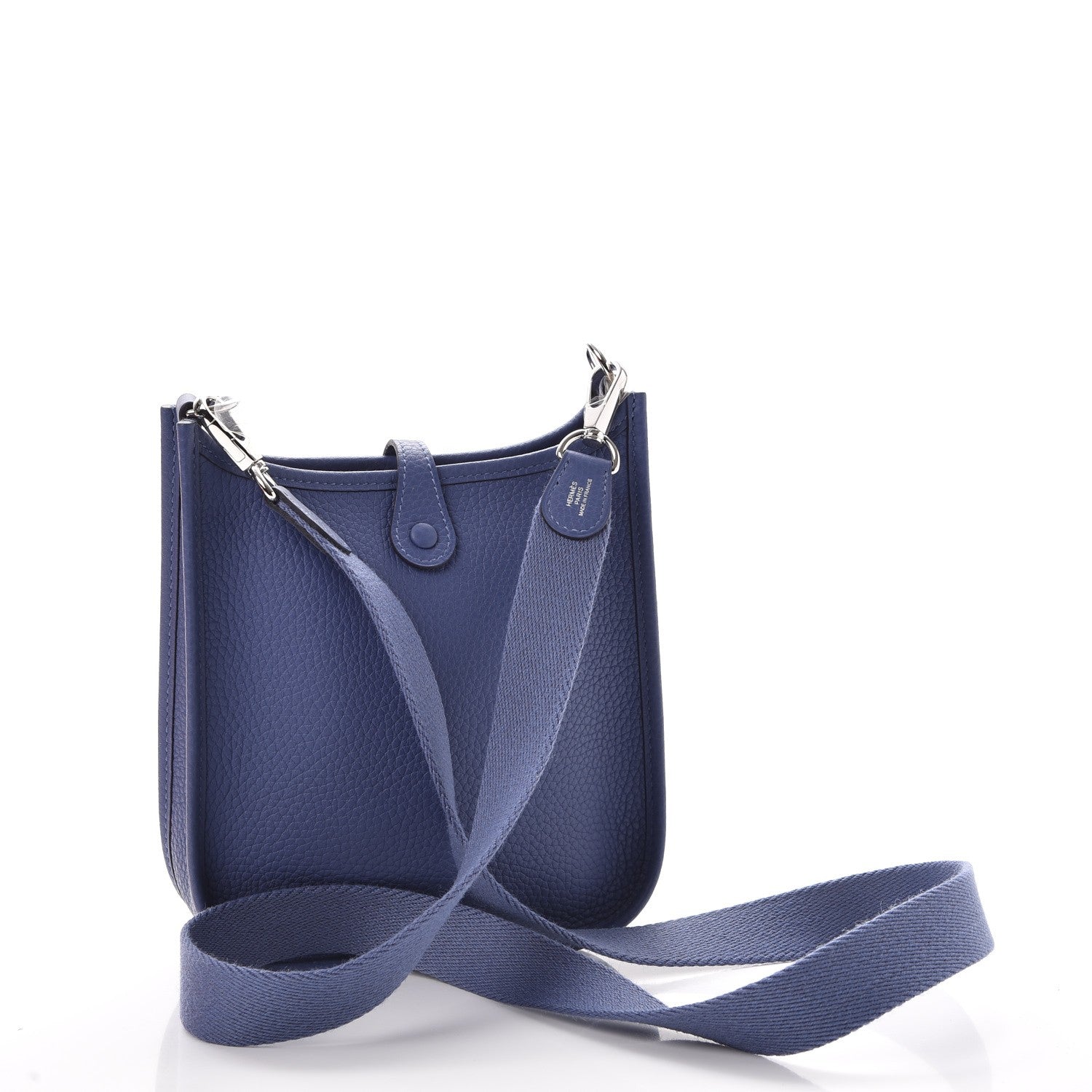 Hermes Taurillon Clemence Evelyne TPM Bleu Brighton 3 of 8