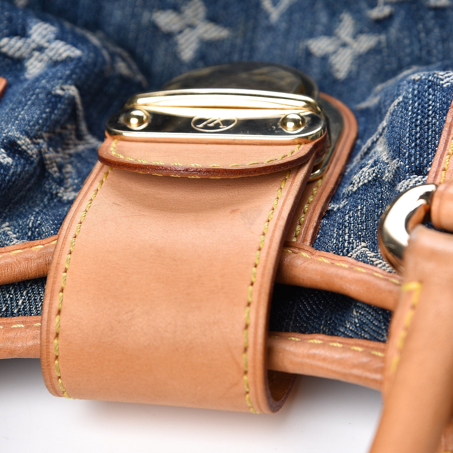 Louis Vuitton Monogram Denim Pleaty Blue 10 of 15