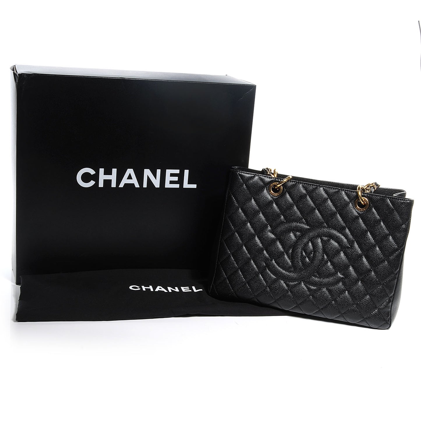 Caviar Grand Shopping Tote GST Black