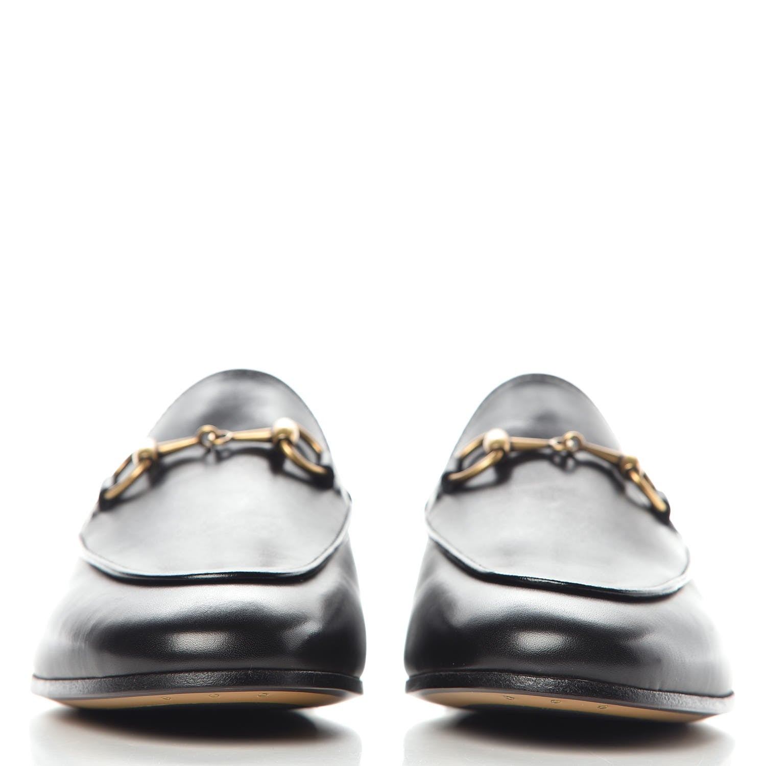 Gucci Calfskin Womens Jordaan Loafers 37 Black 2 of 13