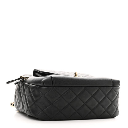 Chanel Caviar Quilted Medium Zip Around Backpack Black 4 of 10