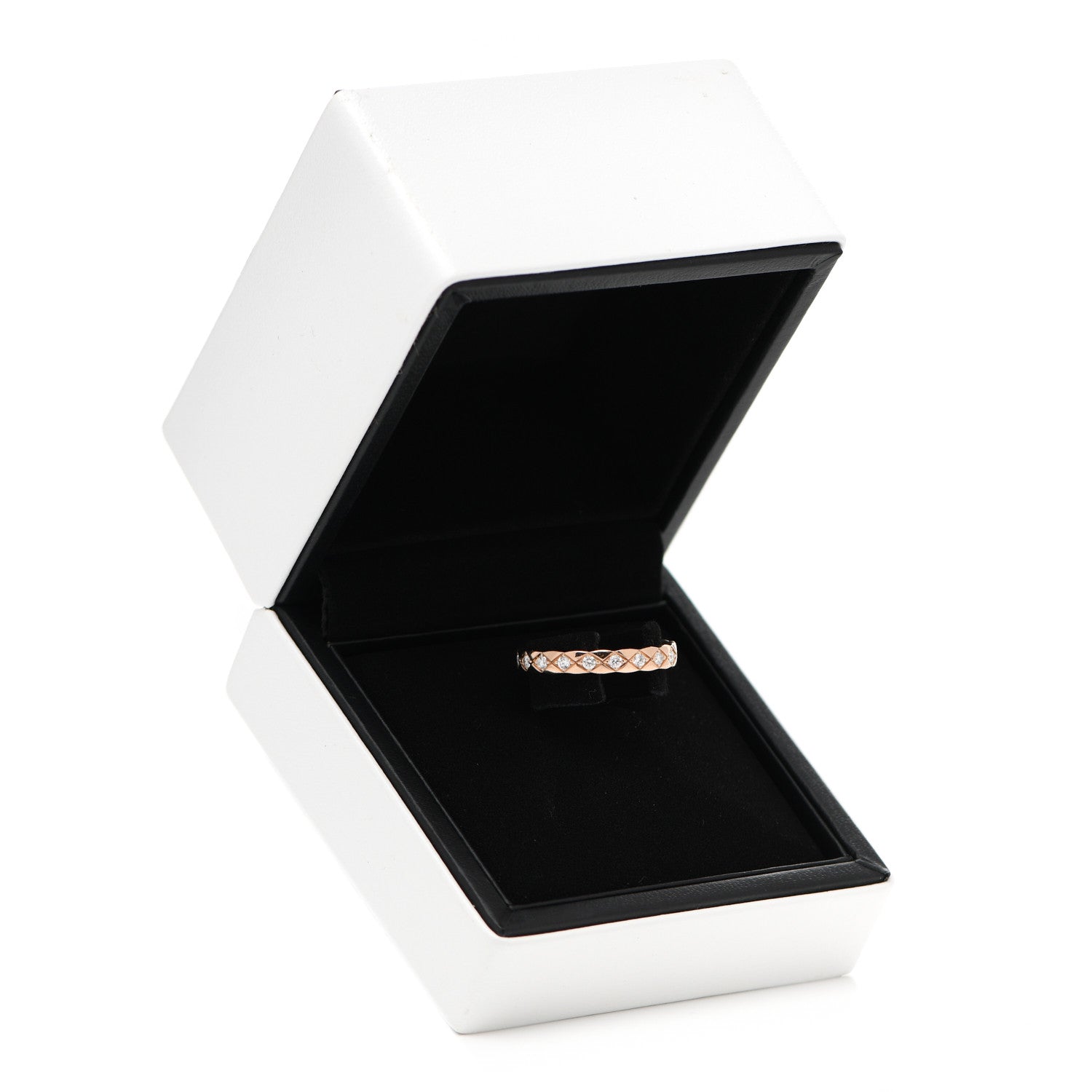 Chanel 18K Beige Gold Diamond Mini Coco Crush Ring 55 7.25 7 of 7