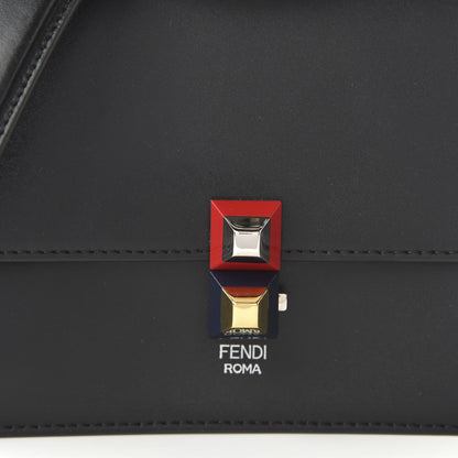 Fendi Vitello Liberty Studded Small Kan I Shoulder Bag Black Multicolor 10 of 10