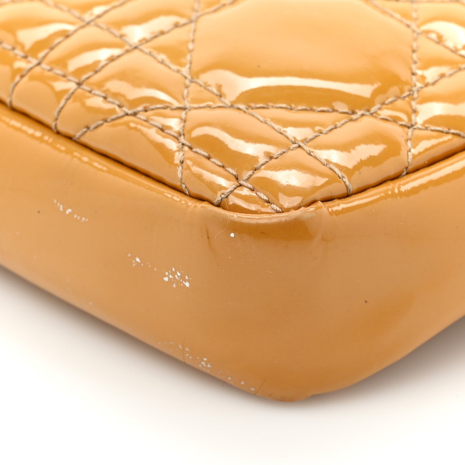 Christian Dior Patent Cannage Miss Dior Promenade Pouch Yellow 18 of 19