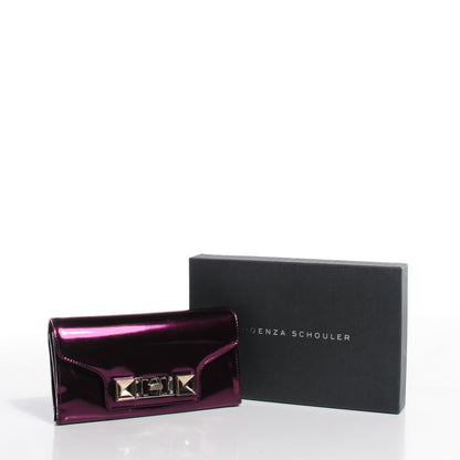 Proenza Schouler Metallic Patent Calfskin PS11 Continental Wallet 5 of 9