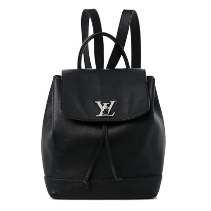 Louis Vuitton Calfskin Lockme Backpack Black 1 of 13