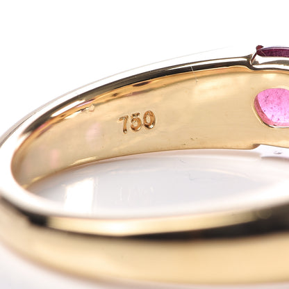 Tiffany 18K Yellow Gold Diamond Amethyst Pink Tourmaline Paloma Picasso X Ring 53 6.25 6 of 6