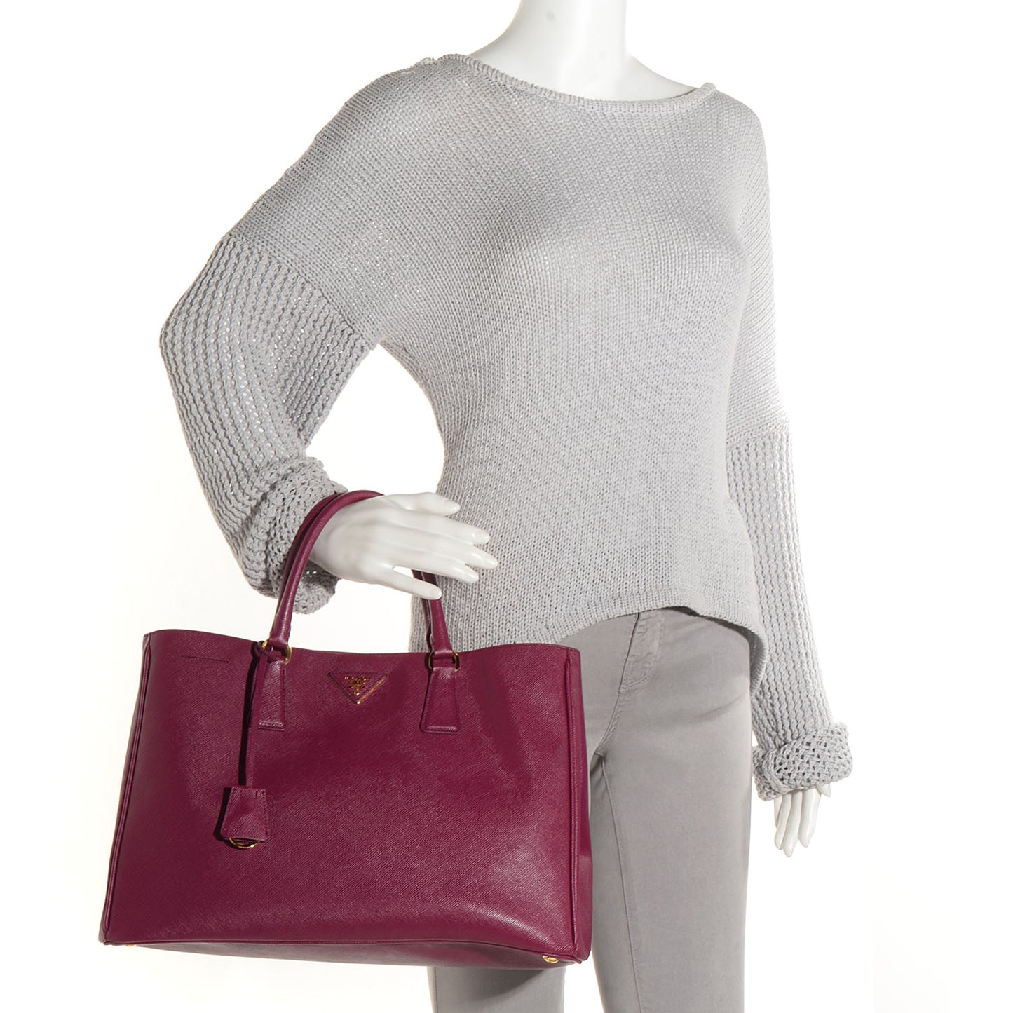 Saffiano Lux Large Tote Ametista