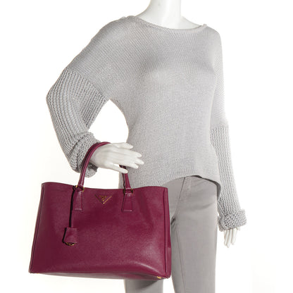 Prada Saffiano Lux Large Tote Ametista 2 of 12