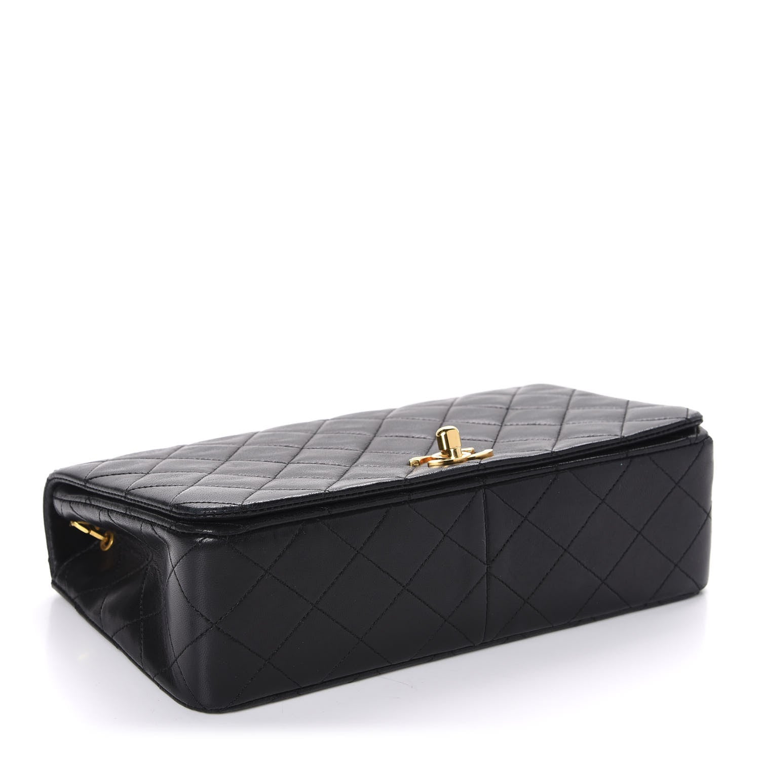 Chanel Lambskin Quilted Small Single Flap Bag Black 4 of 11