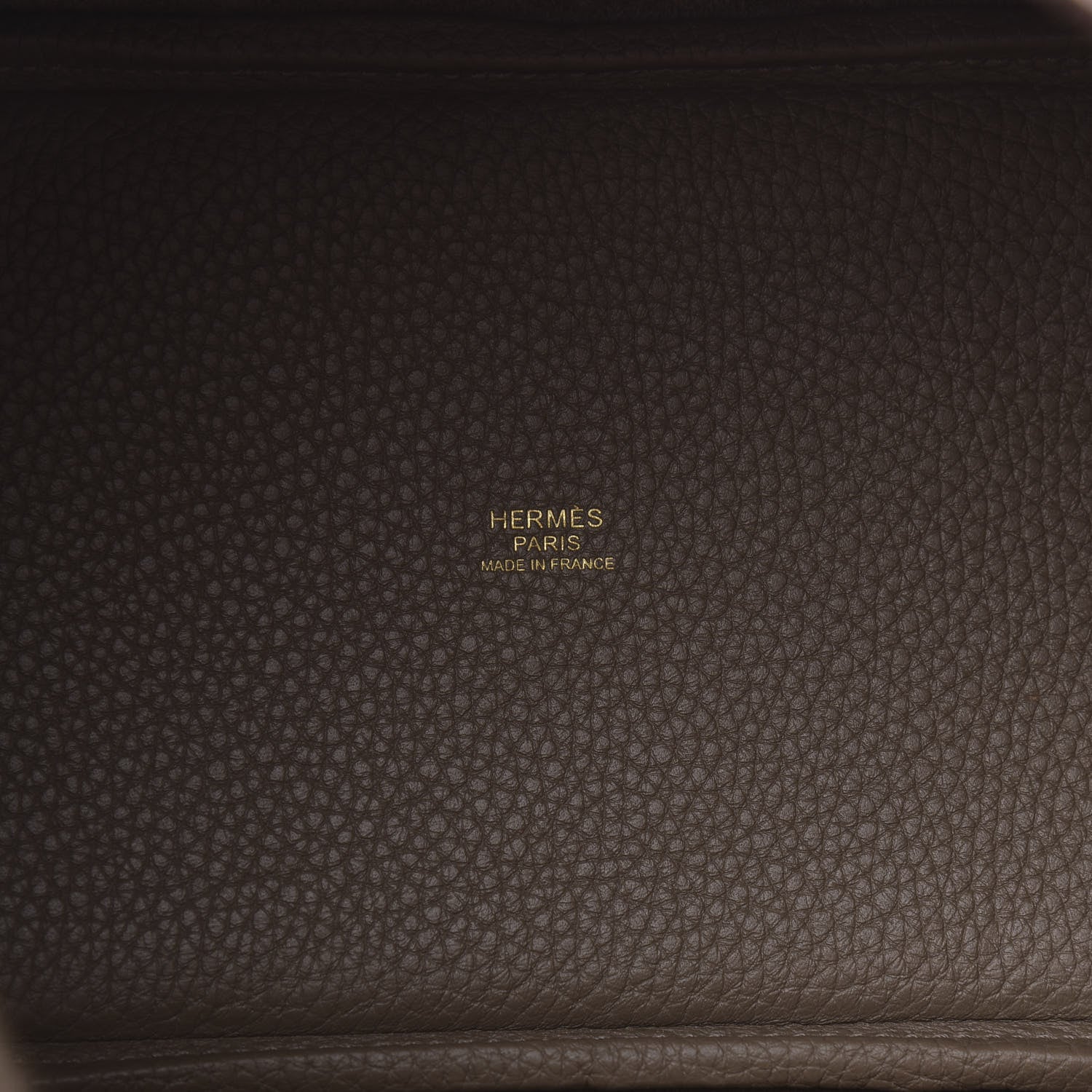 Hermes Taurillon Clemence Picotin Lock 18 PM Etoupe 6 of 11