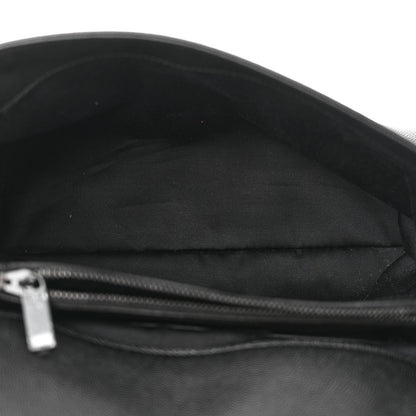 Saint Laurent Grain De Poudre Medium West Hollywood Monogram Fold-Over Black 5 of 13