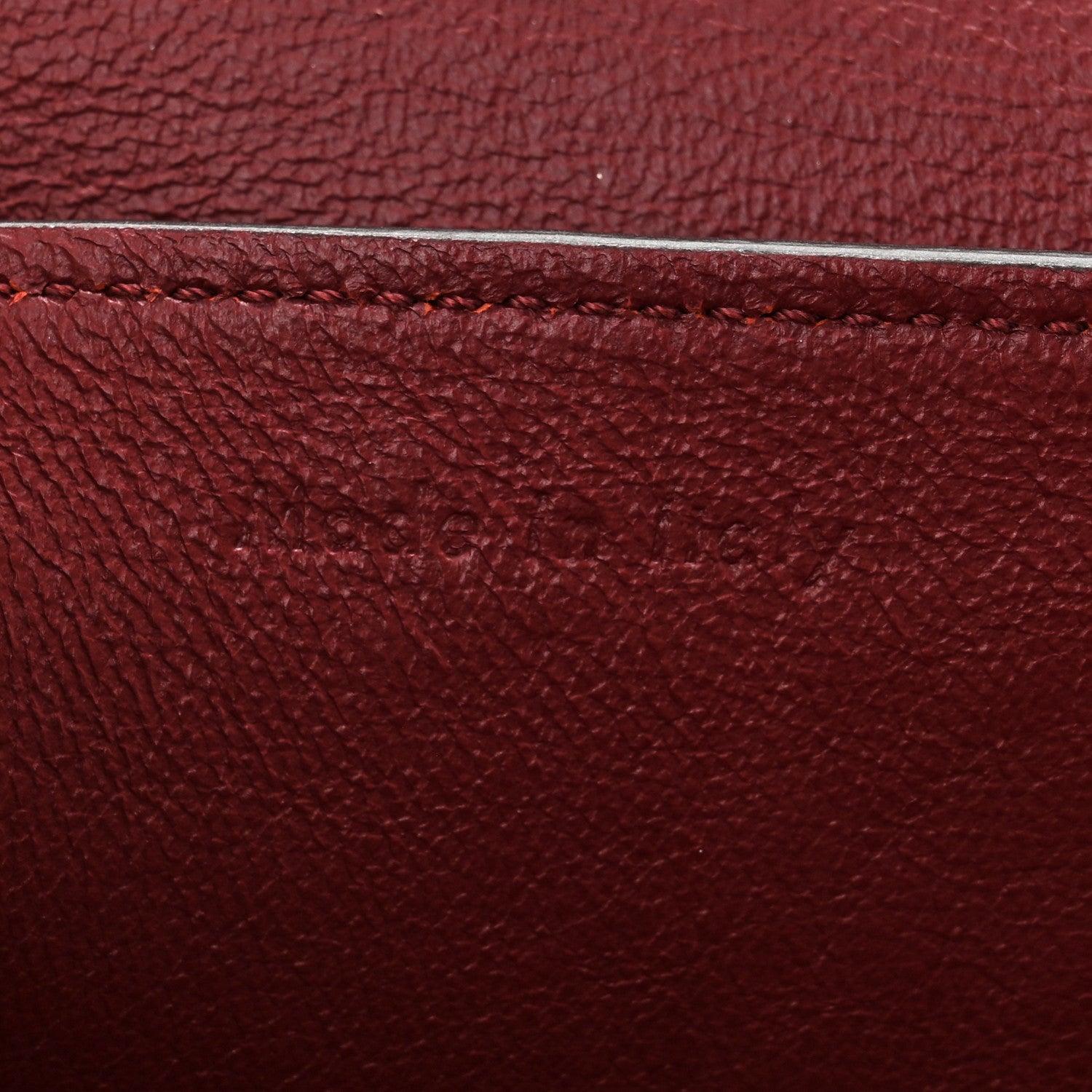 Celine Shiny Smooth Calfskin Medium Frame Shoulder Bag Red Navy 7 of 10