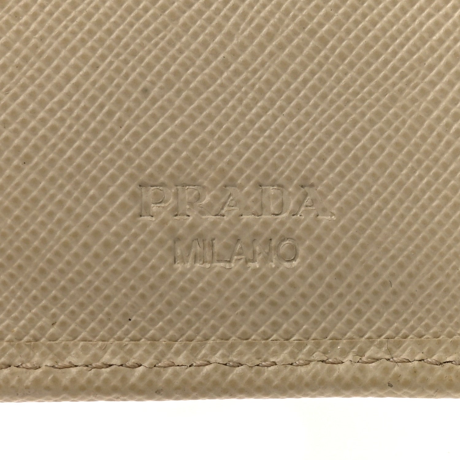 Prada Saffiano Metal Compact Wallet Cammeo 6 of 14