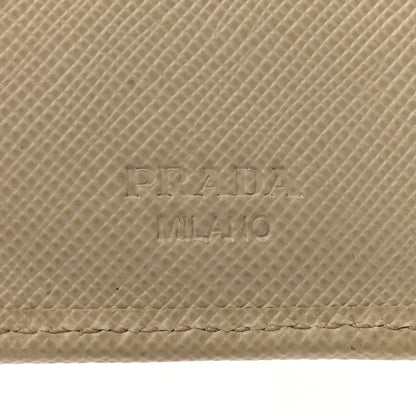 Prada Saffiano Metal Compact Wallet Cammeo 6 of 14