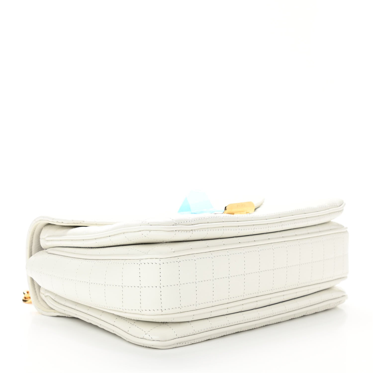 Celine Calfskin Quilted Medium C Bag White 4 of 9
