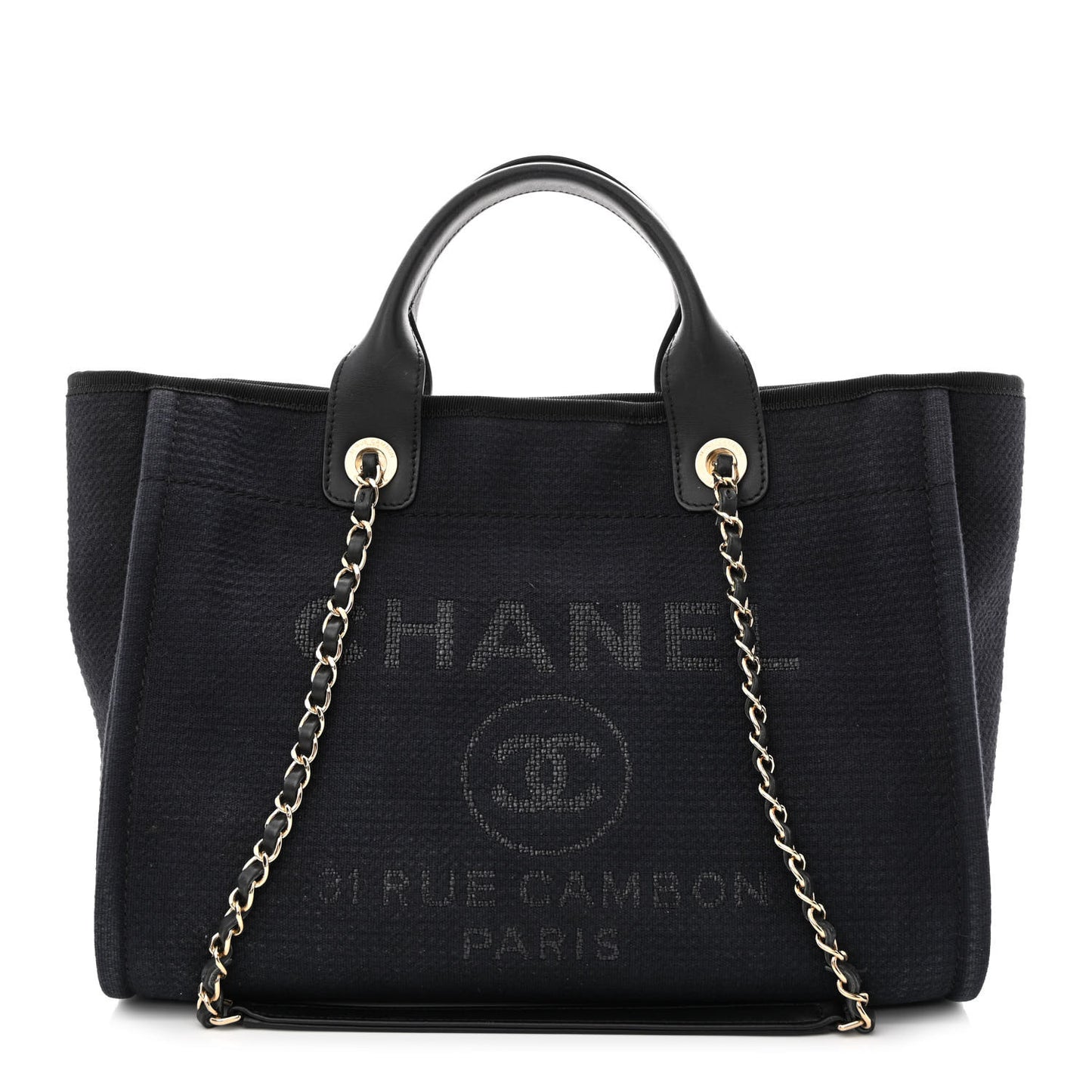 Mixed Fibers Small Deauville Tote Black