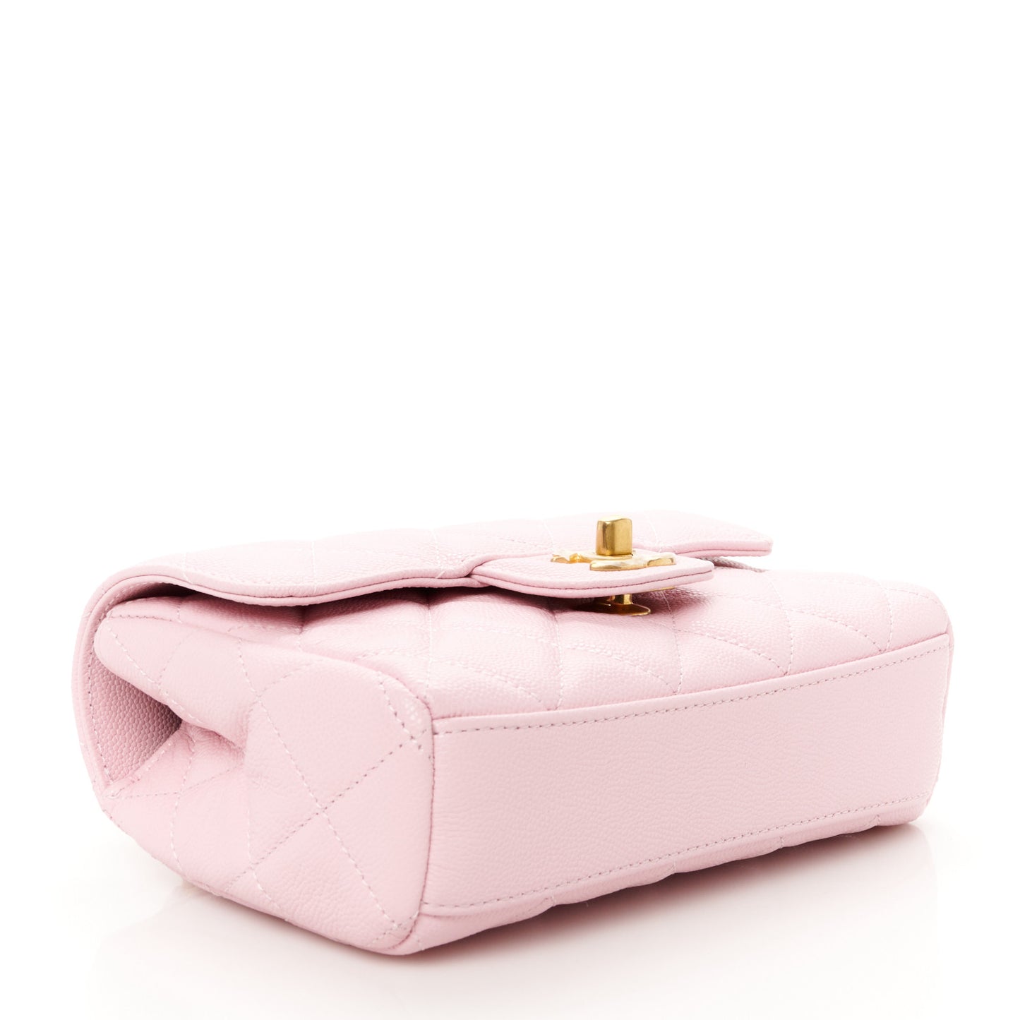 Caviar Quilted Mini Flap Light Pink