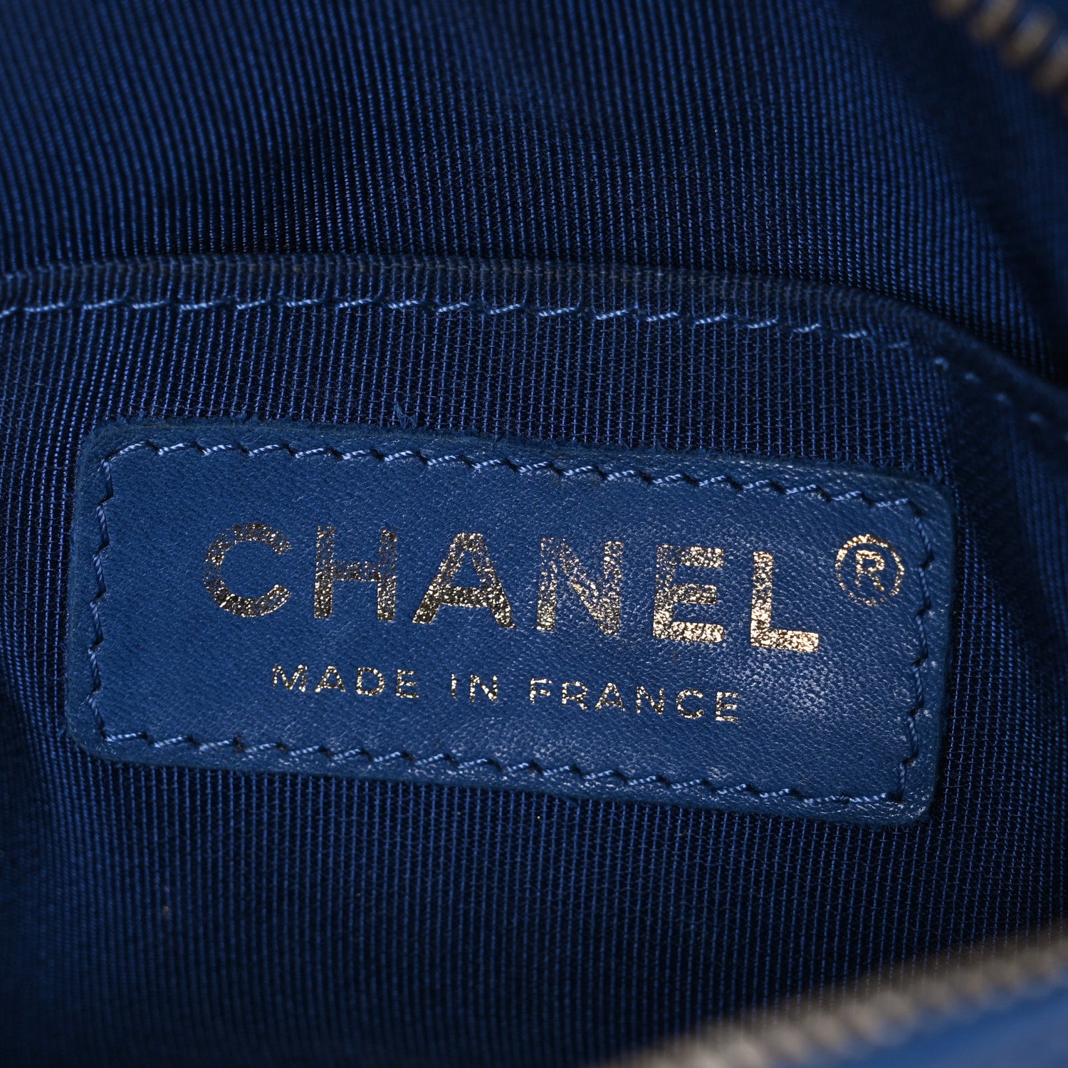 Chanel Caviar Quilted CC Day Camera Case Blue 6 of 10