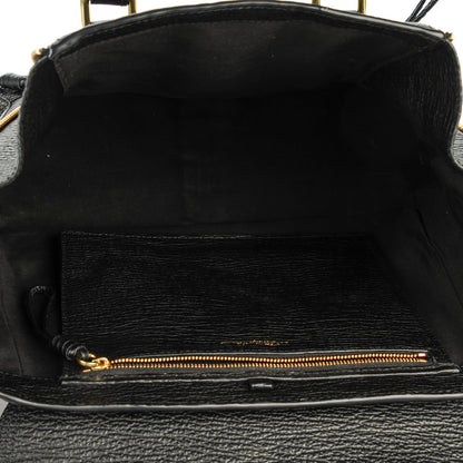 3.1 Phillip Lim 3.1 Textured Calfskin Medium Pashli Satchel Black 5 of 7