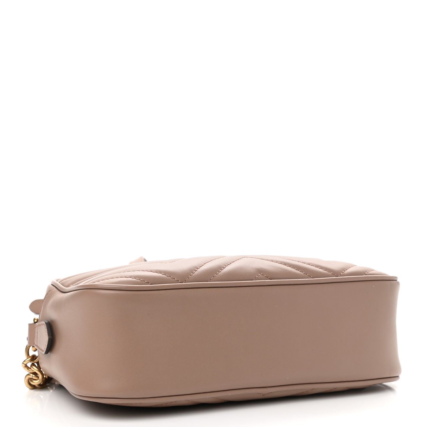 Calfskin Matelasse Small GG Marmont Chain Shoulder Bag Porcelain Rose