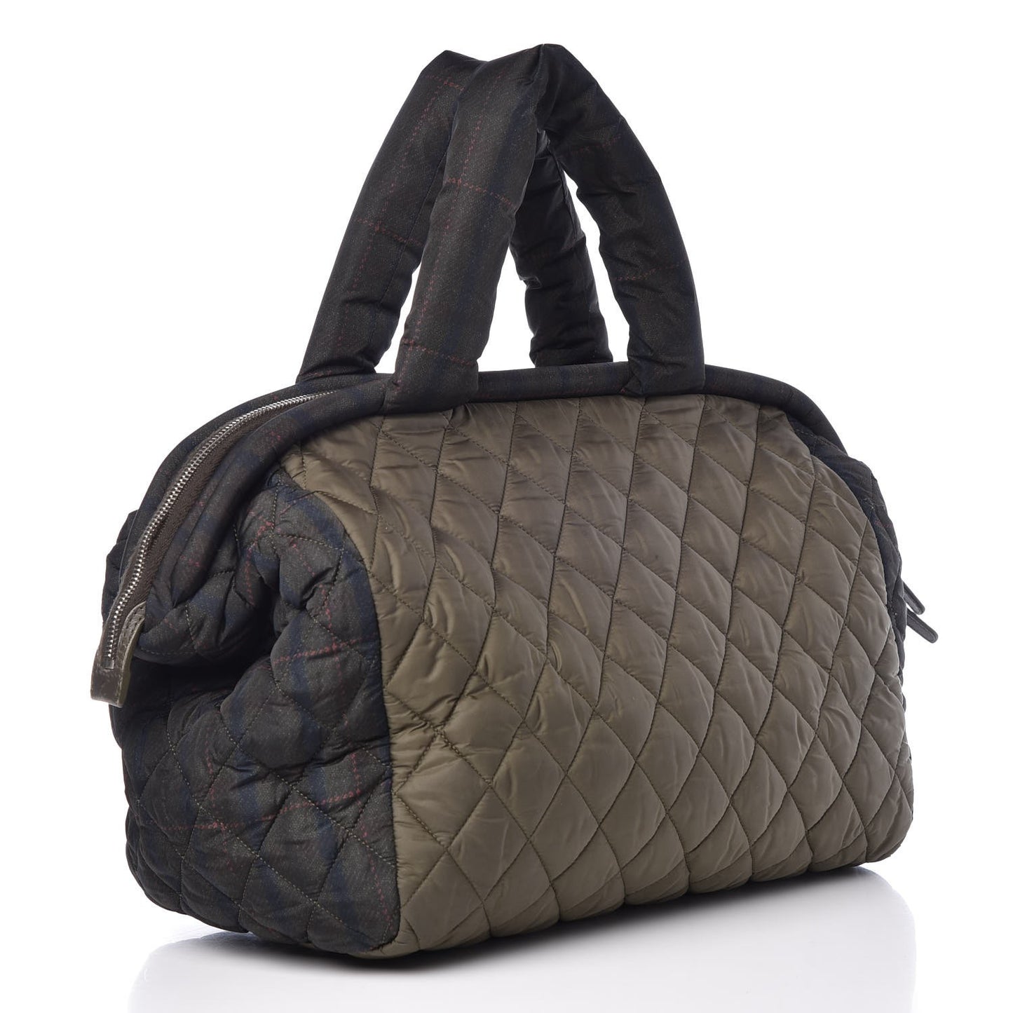Nylon Quilted Coco Cocoon Bowler Khaki