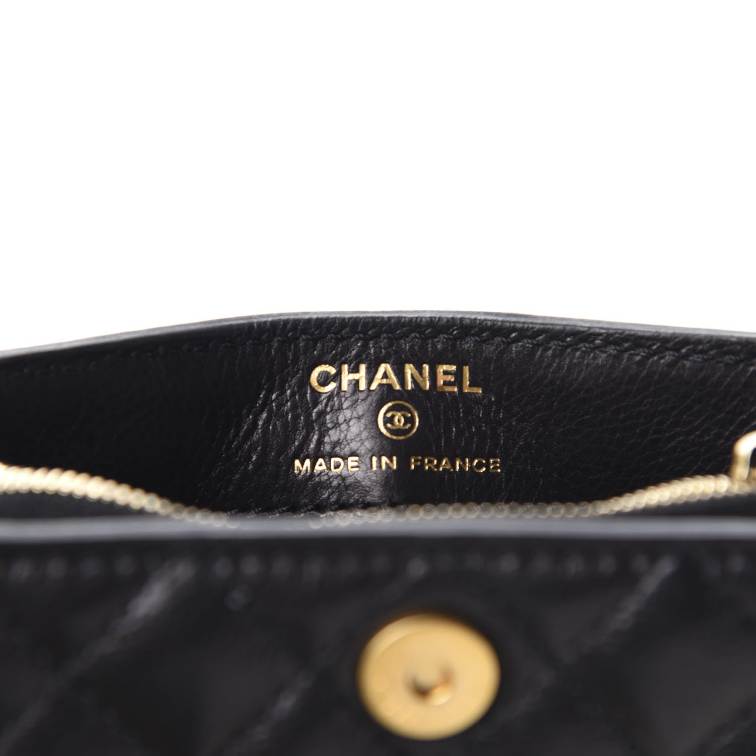 Chanel Calfskin Quilted Pearl Chain Love Symbols Mini Bag Black 8 of 11
