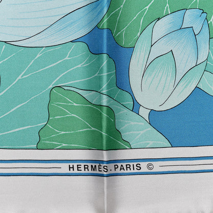 Hermes Silk Fleurs de Lotus Scarf 90 3 of 6