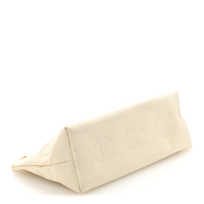 Chanel Nylon CC Cosmetic Pouch White 4 of 7