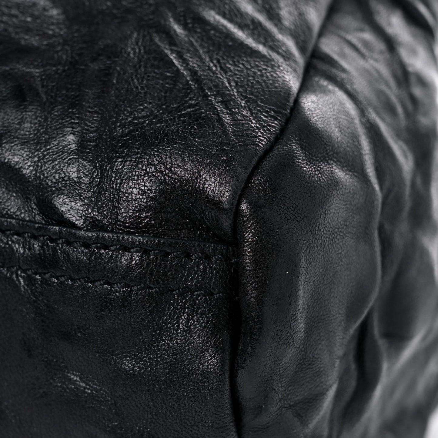 Tumbled Sheepskin Small Pandora Black