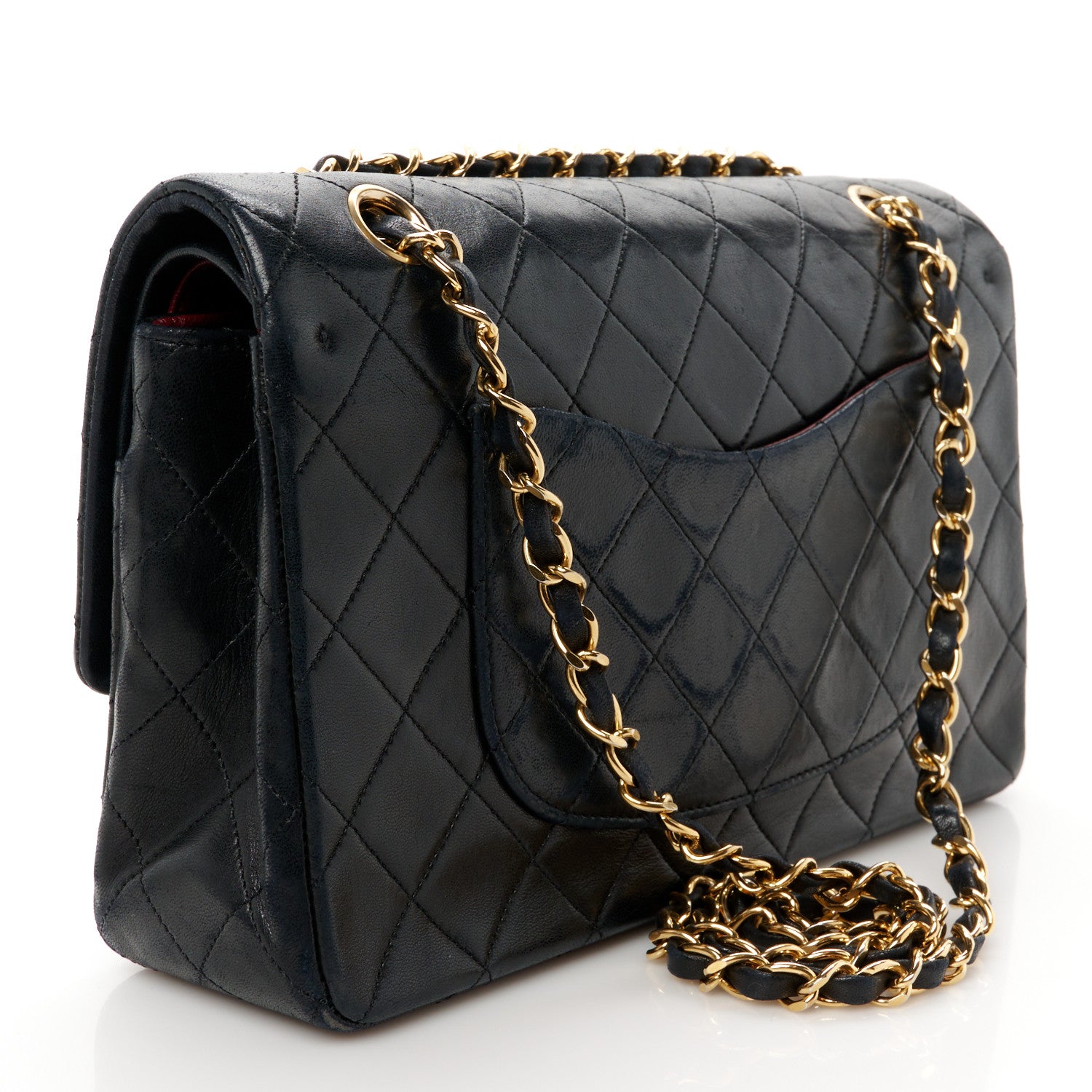 Chanel Lambskin Quilted Small Double Flap Black 3 of 14